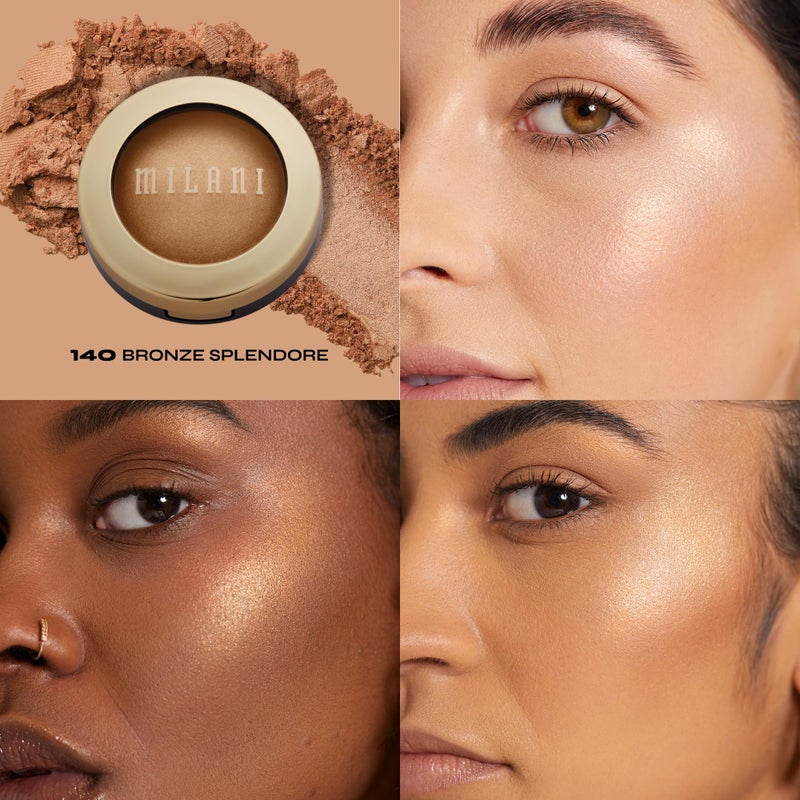 Milani Highlighter Makeup - Baked Contour Powder & Face Highligher, Made in Italy - Bronze Splendore - Image 2