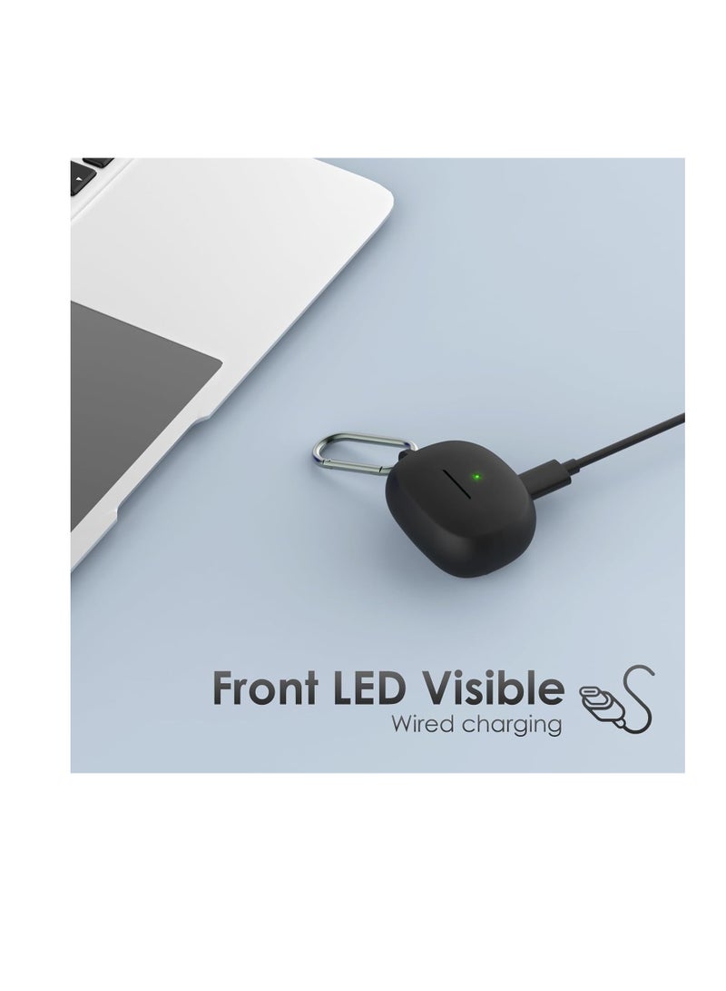 Excefore Silicone Case for Bose Ultra Open Ear Earbuds Protective Case, Shockproof Silicone Case Protective Cover with Front LED Visible, Compatible with Bose Ultra Open Ear Earbuds, Black - Image 5