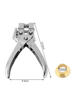 ماركة غير محددة طقم حلقة SYOSI، آلة ثقب الثقوب مع 100 حلقة، أداة ضغط حلقات يدوية محمولة للاحزمة، القماش، السروج، الأكمام، القماش المشمع، والخيام.  - Image 2