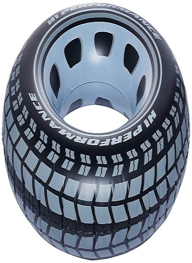 Kedva Swimming Pool Tube for Adults Big Size Cool Black Wheel Tire Men Swimming Ring Adult Inflatable Pool Float Tube Circle Summer Water Toy.(30 inch) (Ages 8 and UP) (Tire Tube) - Image 5