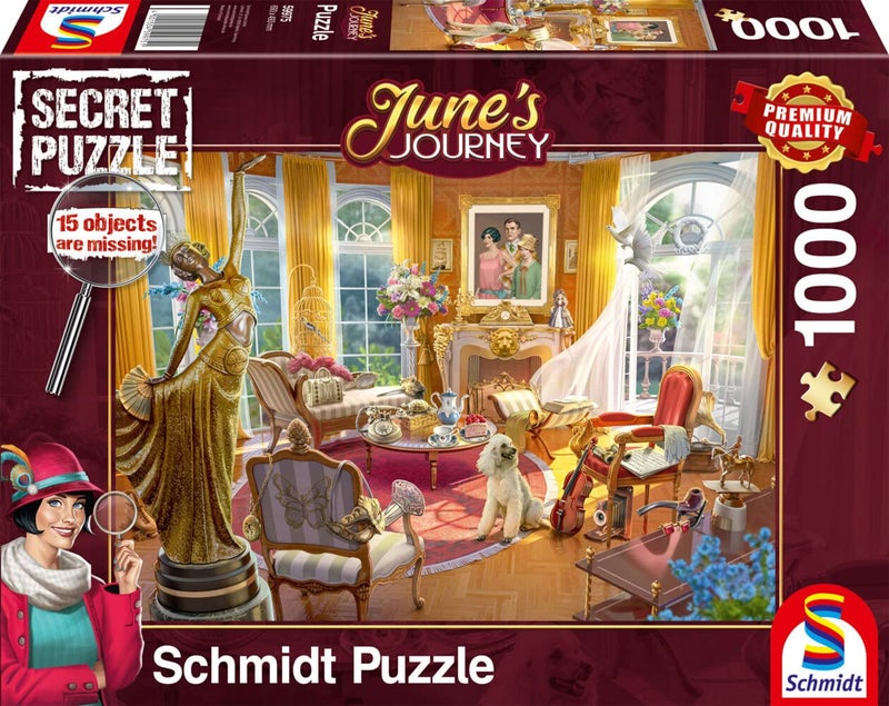 Schmidt Spiele 59975 Junes Journey Salon of The Orchid Estate 1000 Piece Jigsaw Puzzle - Image 2