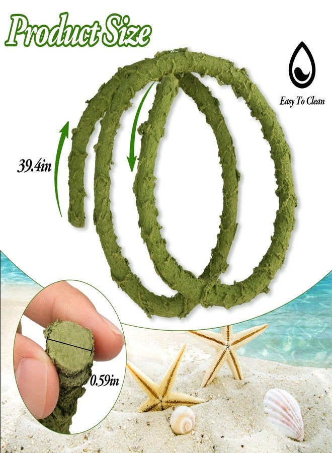 Dexspoeny 2Pcs Hermit Crab Climbing Toys Set, 39.4 in Bendable Hermit Crab Supplies, Reptile Tanks Vine Toy, Climbing Vine Aquarium Decor,Terrarium Habitat Accessories for Gecko Frogs Snake - Image 2