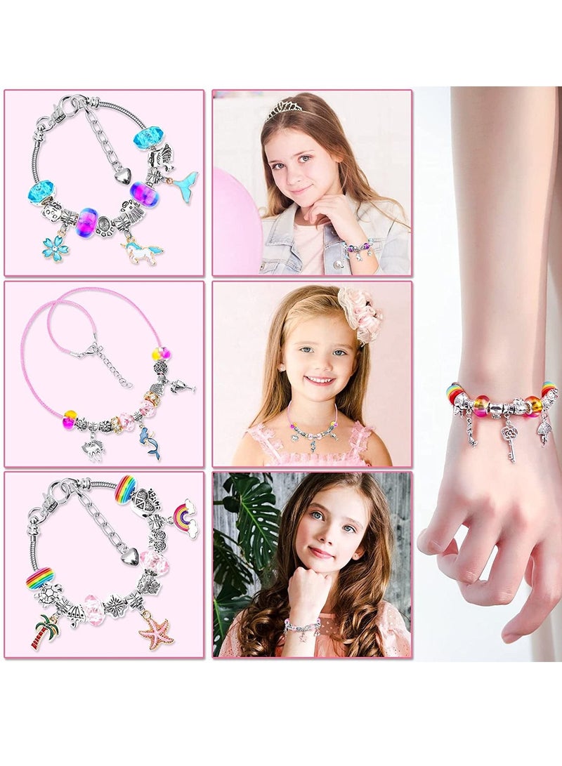 Y&D Bracelets Making Kit, Jewellery Supplies Beads, Charm Beads Bracelet Jewelry Kit with Bracelets, Charms Gift Set for Adults Kids Girls Beginner Crafts 110Pcs  - Image 3