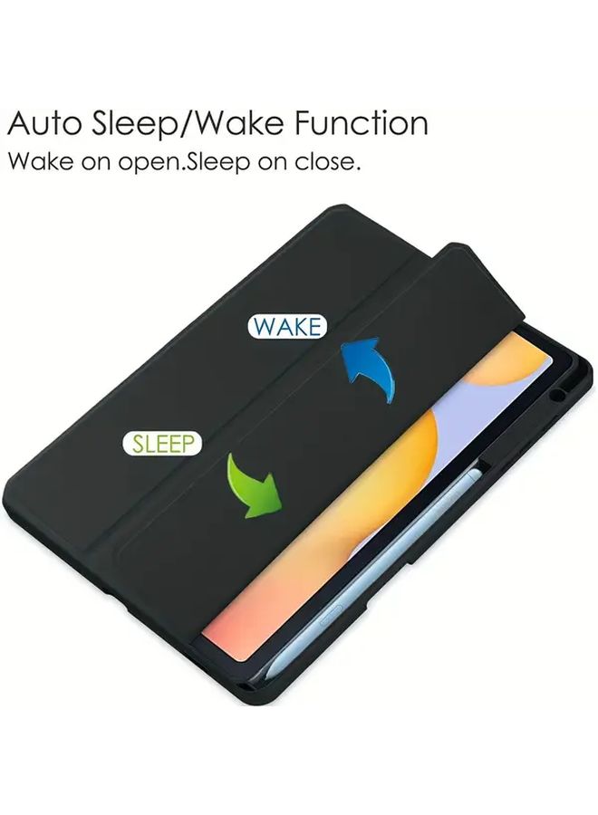 Lavender Grey Magnetic Stand Cover with Pen Holder for 10 4 Inch Tablet Auto Wake Sleep - Image 3
