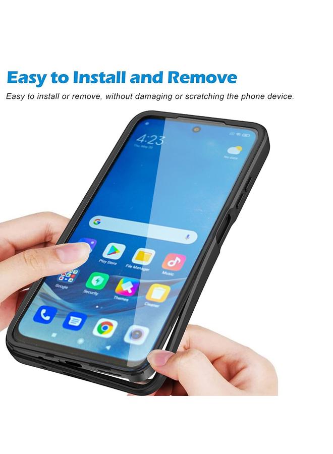 S-TOP Case For Samsung Galaxy A12 Acrylic + TPU 360 Degrees Full Coverage Shockproof Phone Case - Image 5