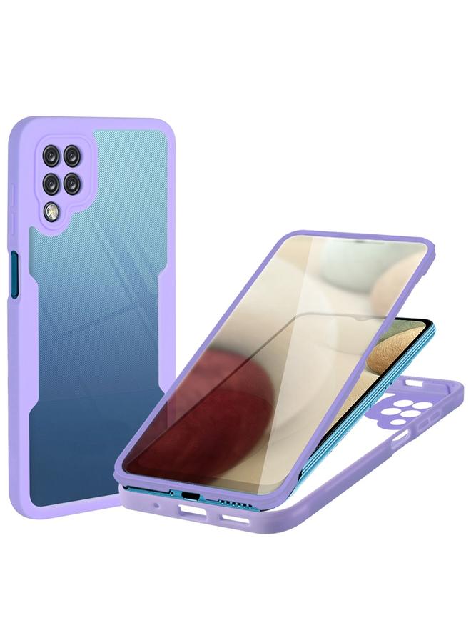 S-TOP Case For Samsung Galaxy A12 Acrylic + TPU 360 Degrees Full Coverage Shockproof Phone Case - Image 1