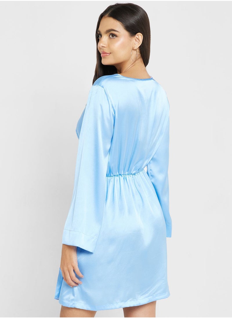 VERO MODA - Surplice Neck Dress - Image 1