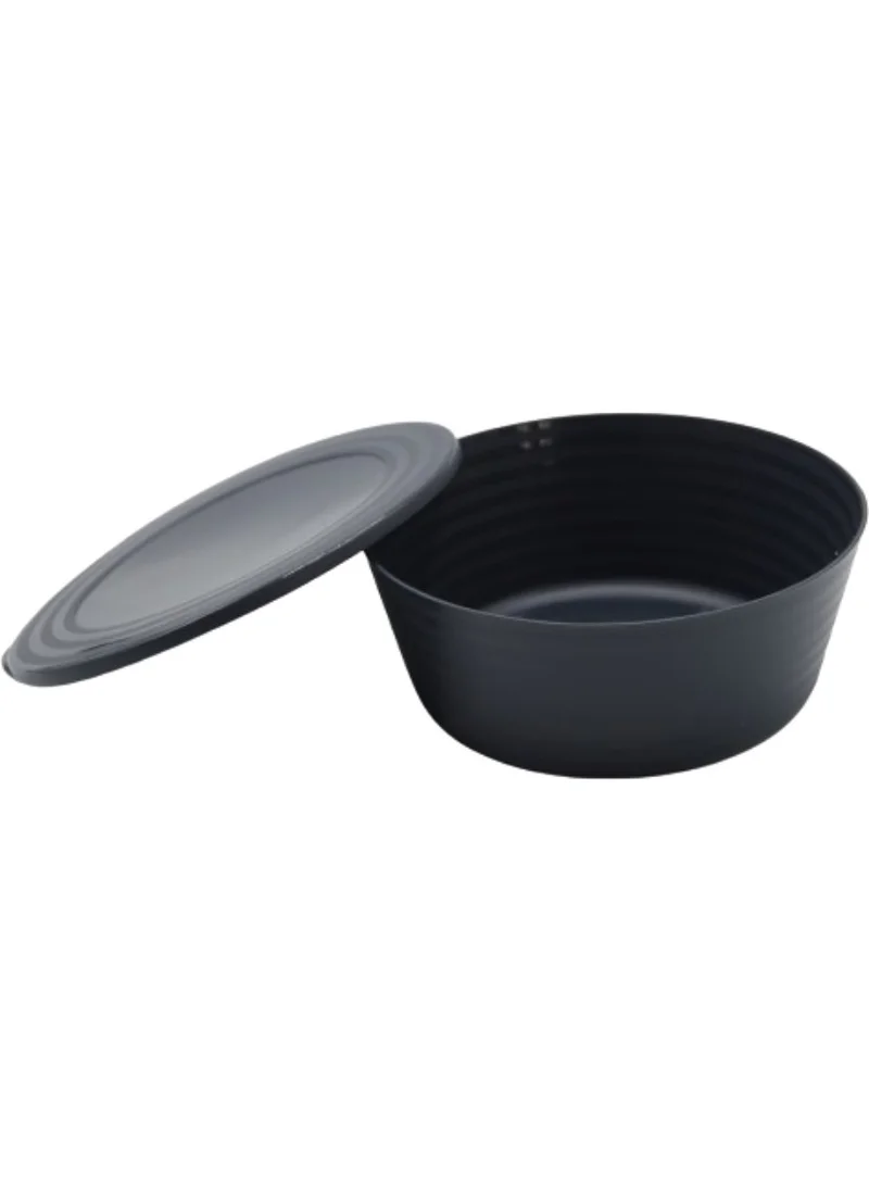 Piev Multi-Purpose Bowl with Lid 750 cc Anthracite