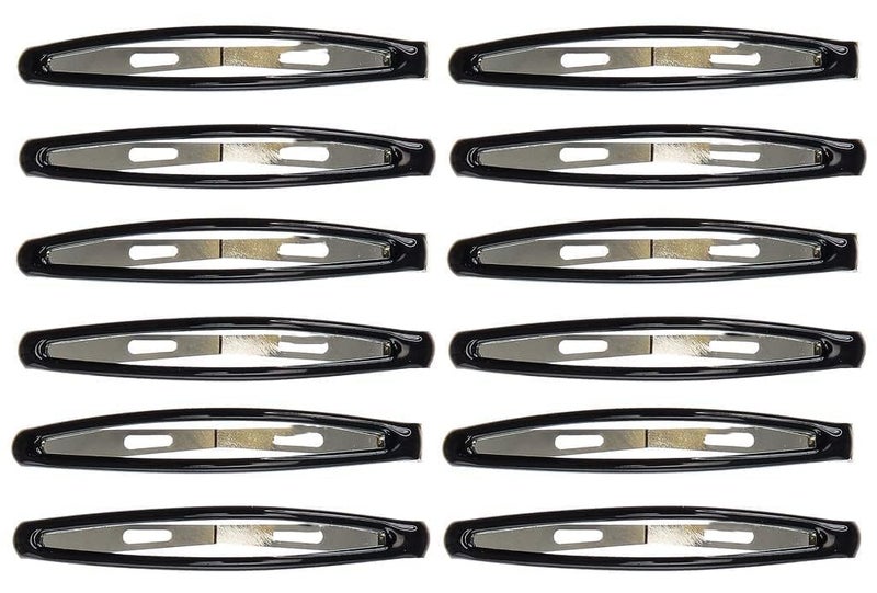 Rinpoche Women Hair Clips Metal Oval tic tac Hairpins Hair Clips Barrettes for Girls Hair Styling Pins Black Color black oval big - Image 1