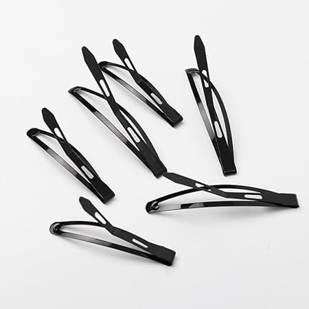 Rinpoche Women Hair Clips Metal Oval tic tac Hairpins Hair Clips Barrettes for Girls Hair Styling Pins Black Color black oval big - Image 4