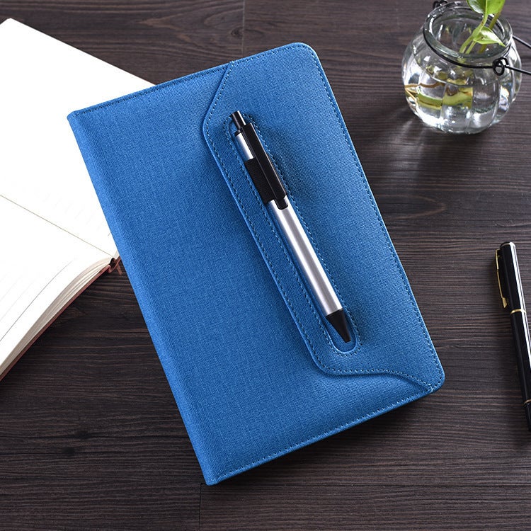 A5 Notebook Cloth Imitation Leather Business Notebook Notebook Creative Retro Diary Printed Logo Gift Box Set - Image 2