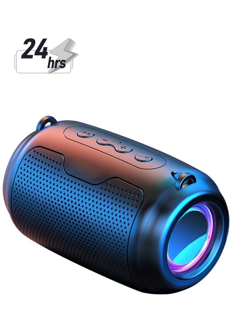 Wireless Bluetooth Speaker, Portable Waterproofs Smart Shower Speaker with Led Lights, HiFi Stereo Sound Surround Sound Subwoofer, Powerful Sound Audio for Party Camping Home Outdoor - Image 1