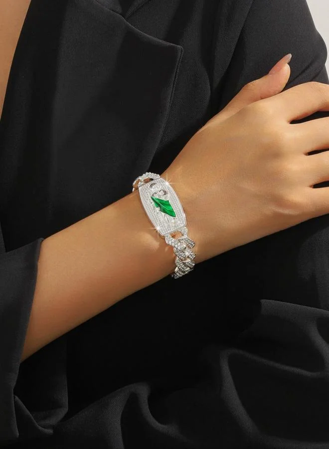 تايك تو سوار مُرصع بأحجار الراين بتصميم هندسي