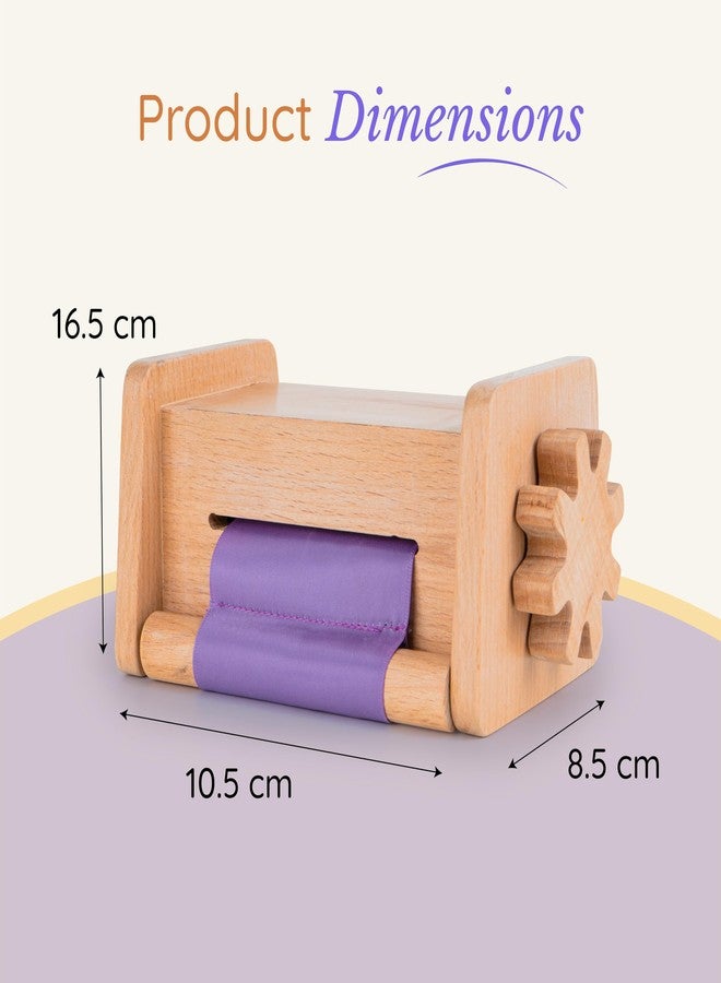 Tinker Box TinkerBox Fabric Winder | 18+ Months | Montessori Wooden Fine Motor Toy for Toddlers & Kids | Interactive Play Toy for Hand-Eye Coordination & Focus | Safe & Durable Learning Toy - Image 4