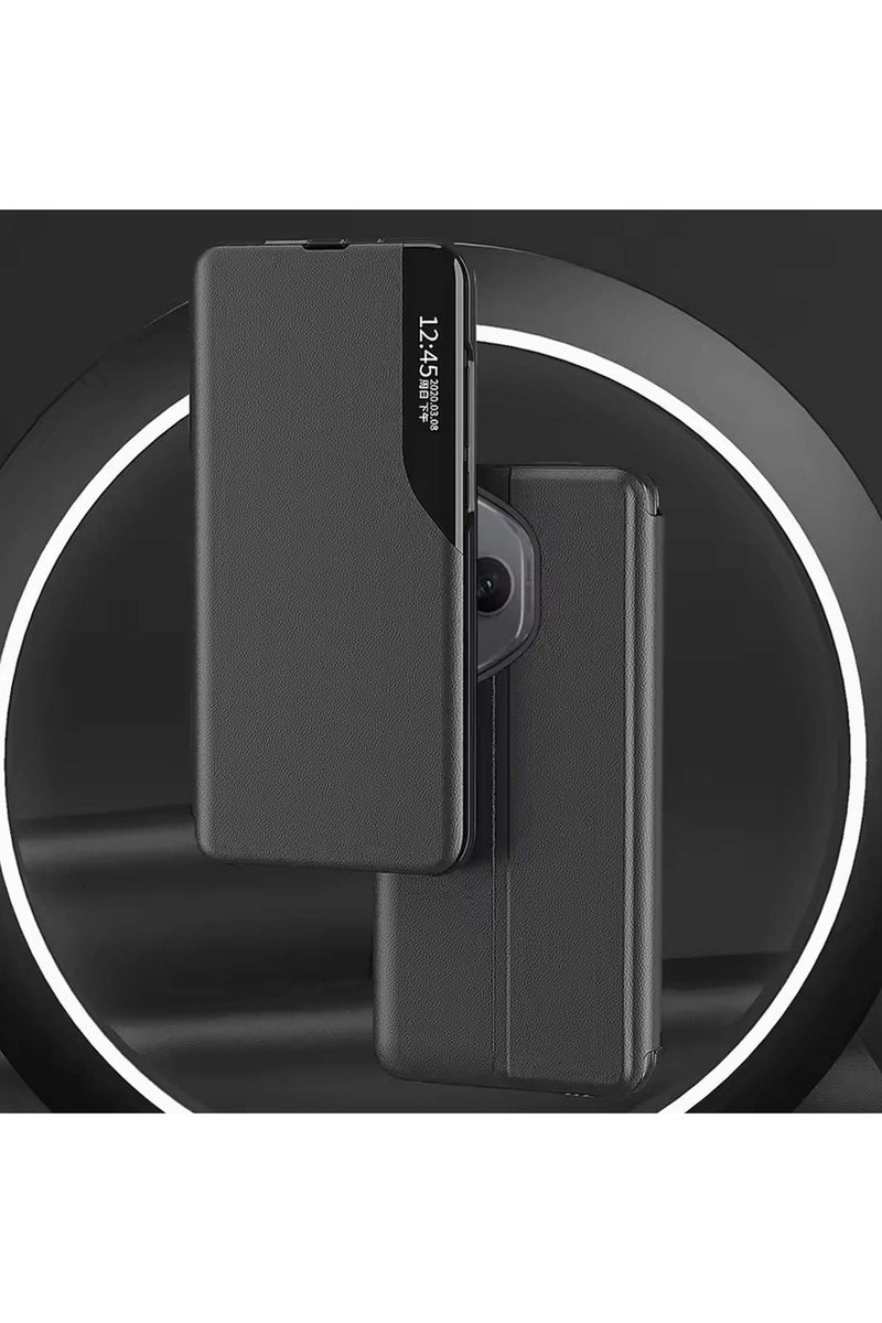 VKL Compatible with Honor 400 Pro Case Clear View Window,Magnet Case Automatic Wake Up & Sleep Drop Protection Shockproof Protective Cover for Honor 400 Pro - Image 3