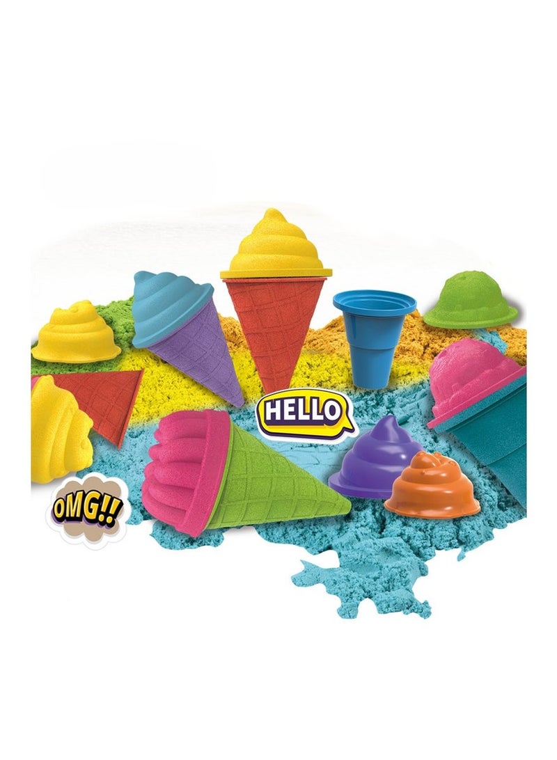 Pepedo Kinetic Sand Set for Kids, 500g, Multicolored - Image 3