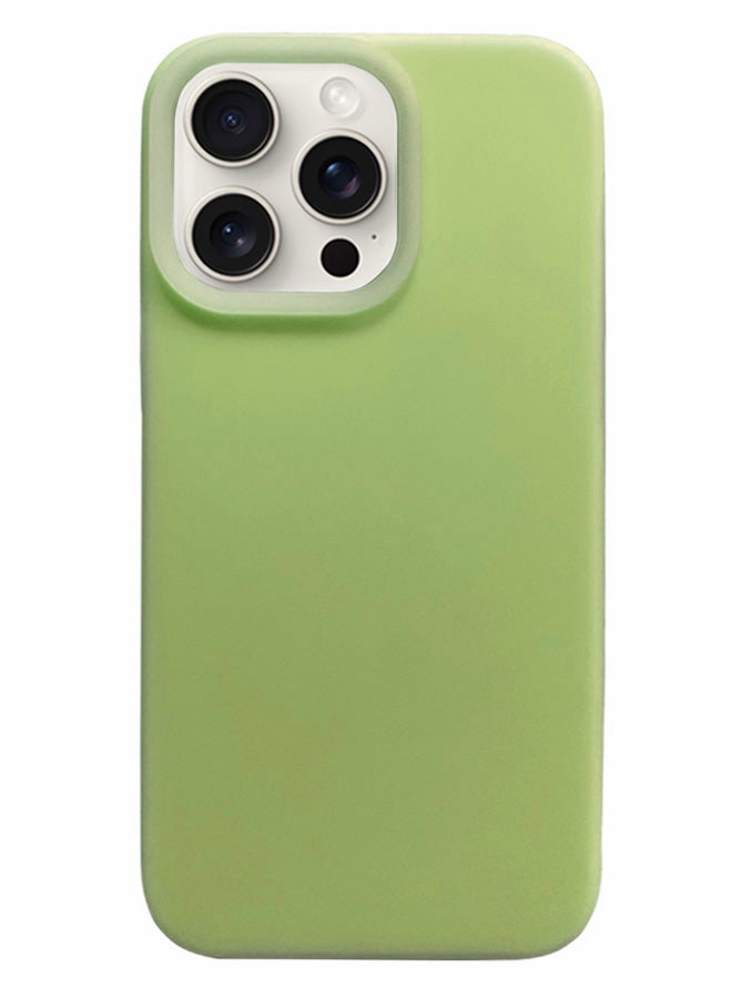 جراب سيليكون مبطن من الداخل لهاتف iPhone 11 Pro Max، جراب أيفون مصنوع من السيليكون المطاطي الناعم ومبطن من الداخل لحماية هاتف من الخدوش لهاتف أيفون 11 برو ماكس - أخضر