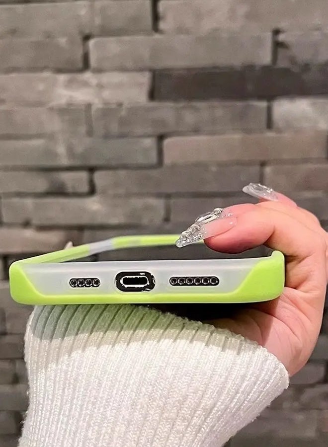 جراب سيليكون مبطن من الداخل لهاتف iPhone 11 Pro Max، جراب أيفون مصنوع من السيليكون المطاطي الناعم ومبطن من الداخل لحماية هاتف من الخدوش لهاتف أيفون 11 برو ماكس - أخضر