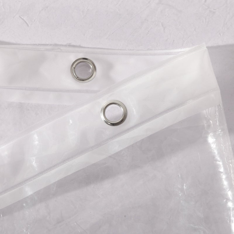 Ghooss PEVA 4G Shower Curtain Liner (Pack of 2),Bathroom Liner,72 Inch by 72 Inch - Clear - Image 4