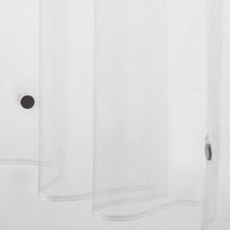 Ghooss PEVA 4G Shower Curtain Liner (Pack of 2),Bathroom Liner,72 Inch by 72 Inch - Clear - Image 3