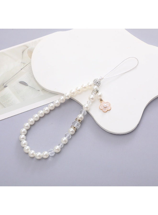 NIBEMINENT Phone Charm/ Chain Strap for Women Girls, Acrylic Cell Phone Case Lanyard Wrist Strap