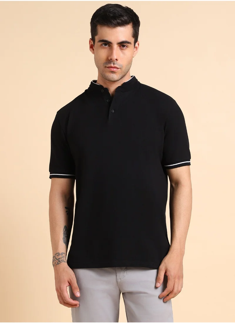 Dennis Lingo Cotton Solid T-Shirts for Men