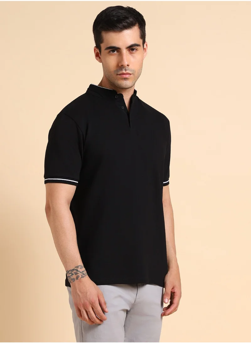 Dennis Lingo Cotton Solid T-Shirts for Men