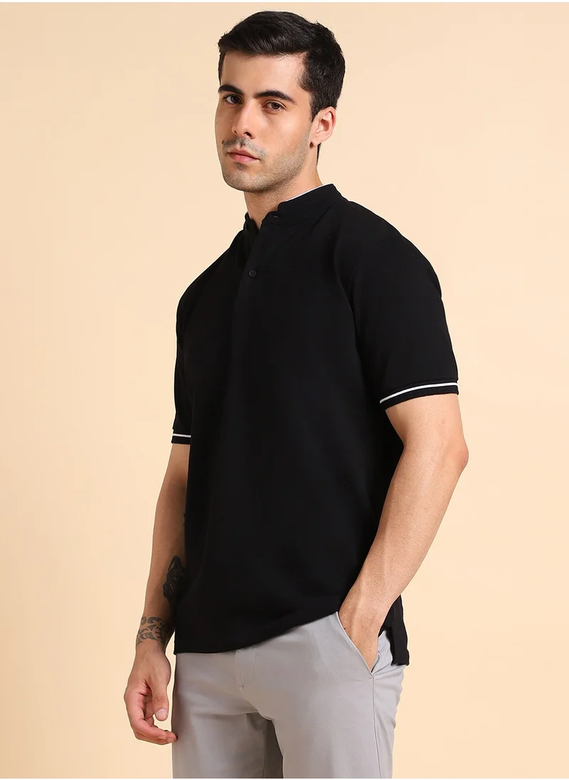 Dennis Lingo Cotton Solid T-Shirts for Men