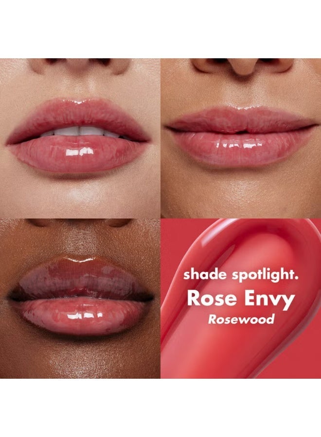 Elf Glow Reviver Lip Oil -Rose Envy - Rosewood - Image 2