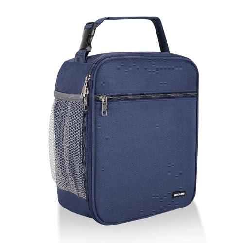 Lovoeo Lunch box Lunch bag for men women Insulated Lunchbox Lunch bags for Work Picnic Travel (Navy blue) - Image 1
