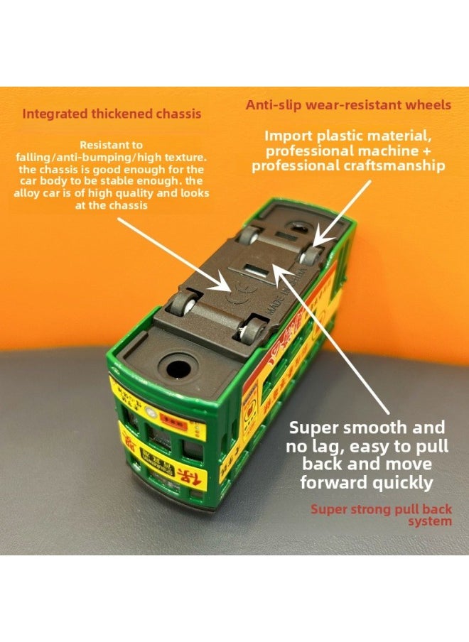 null - Hong Kong Children's Souvenir Dangdang Car Tram Dingding Car Toy Simulation Car Model Huili Alloy Car Model-Color:Tailgate Can Be Opened/hong Kong Hong Kong Nanxing Blue Truck/alloy/pull Back Authentic Color Box (12 Pieces/small Box, 6 Small Boxes/carton) - Image 1