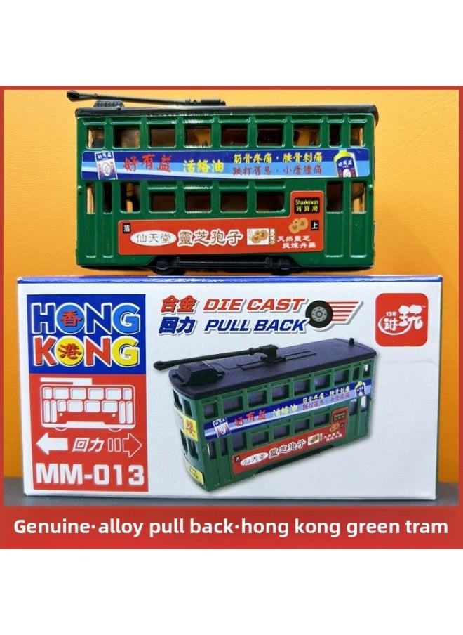 null - Hong Kong Children's Souvenir Dangdang Car Tram Dingding Car Toy Simulation Car Model Huili Alloy Car Model-Color:Tailgate Can Be Opened/hong Kong Hong Kong Nanxing Blue Truck/alloy/pull Back Authentic Color Box (12 Pieces/small Box, 6 Small Boxes/carton) - Image 1
