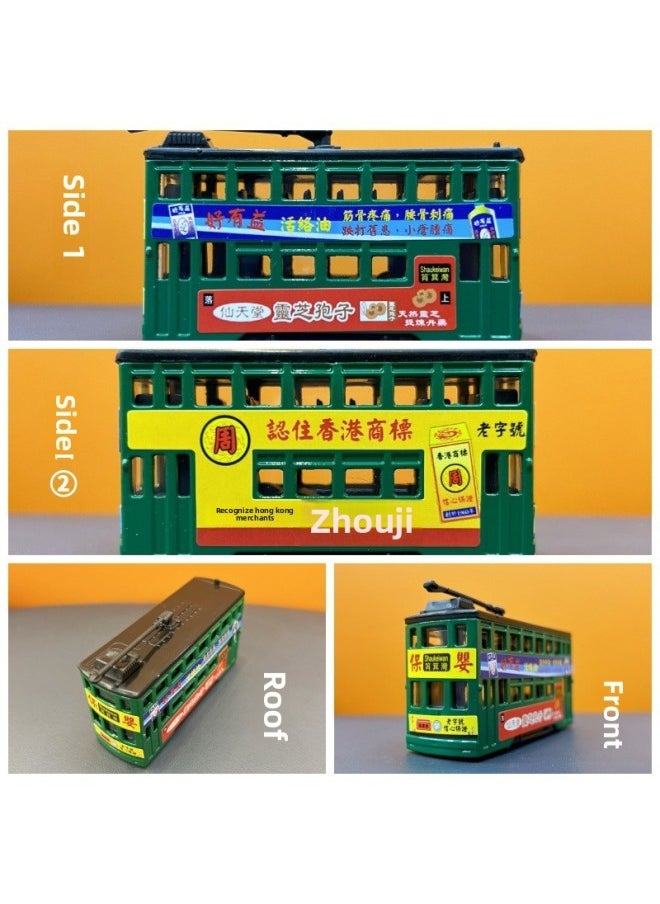 null - Hong Kong Children's Souvenir Dangdang Car Tram Dingding Car Toy Simulation Car Model Huili Alloy Car Model-Color:Tailgate Can Be Opened/hong Kong Hong Kong Nanxing Blue Truck/alloy/pull Back Authentic Color Box (12 Pieces/small Box, 6 Small Boxes/carton) - Image 1