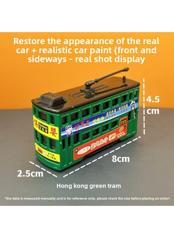 null - Hong Kong Children's Souvenir Dangdang Car Tram Dingding Car Toy Simulation Car Model Huili Alloy Car Model-Color:Tailgate Can Be Opened/hong Kong Hong Kong Nanxing Blue Truck/alloy/pull Back Authentic Color Box (12 Pieces/small Box, 6 Small Boxes/carton) - Image 1