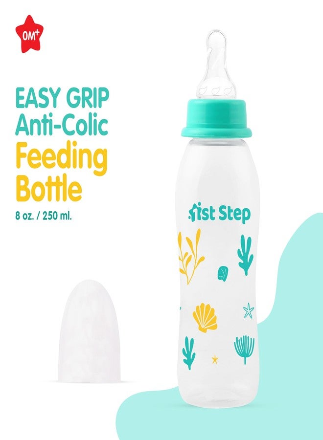 1st Step BPA Free Baby Feeding Bottle with Anti-Colic Nipple (Green, 250 ml) - Image 2