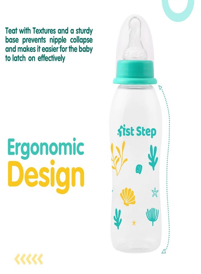 1st Step BPA Free Baby Feeding Bottle with Anti-Colic Nipple (Green, 250 ml) - Image 5