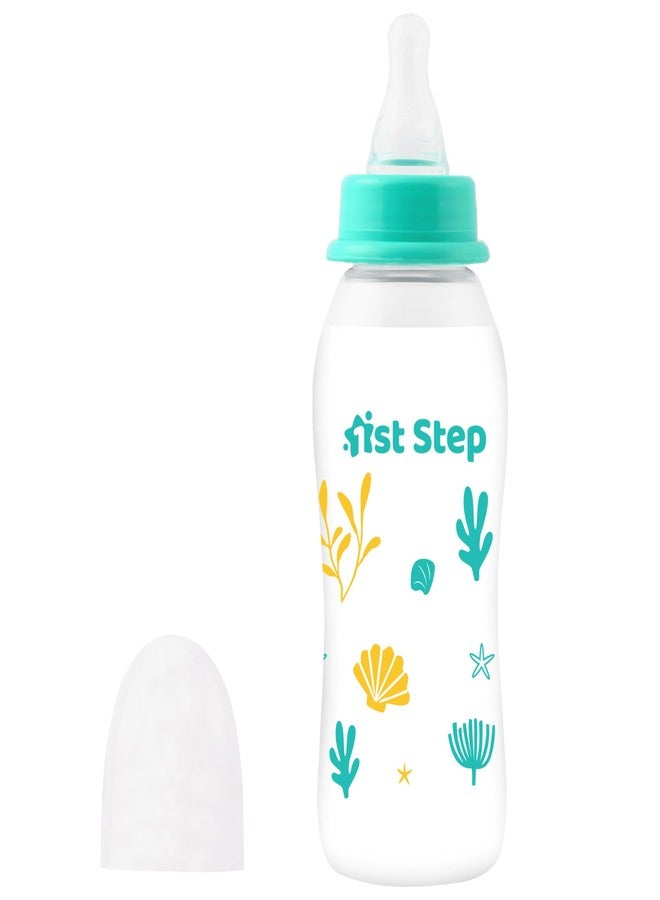 1st Step BPA Free Baby Feeding Bottle with Anti-Colic Nipple (Green, 250 ml) - Image 1