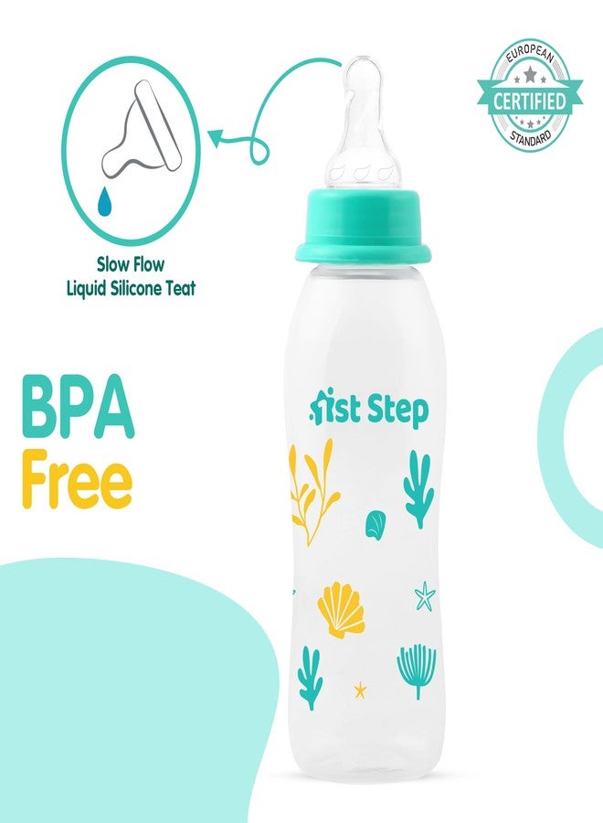 1st Step BPA Free Baby Feeding Bottle with Anti-Colic Nipple (Green, 250 ml) - Image 3