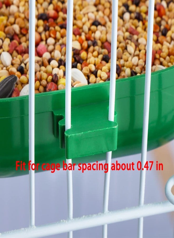 DQITJ 3 Pack Small Bird Plastic Feeder Seed Food Feeding Cup for Bird Parakeet Budgie Cockatiel Lovebird - Image 4