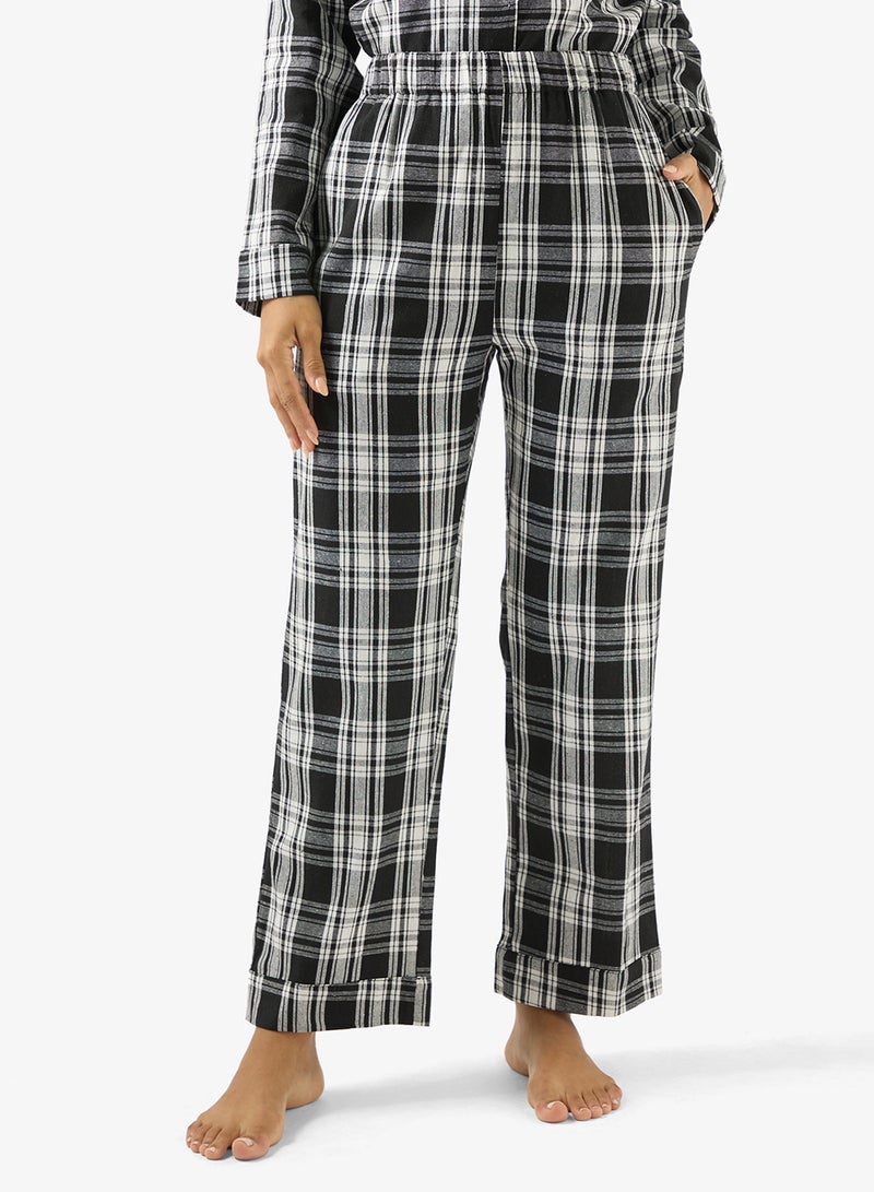 Ginger Cotton Plaid Relaxed Fit Shirt & Pyjama Set - Image 4
