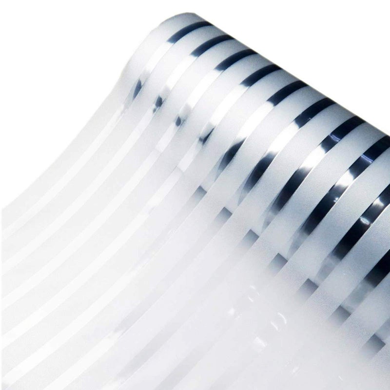 Zindoo Window Films Privacy Nonadhesive Office Glass Stripe Film Static Cling Privacy For All Kinds of Smooth Glass Surface Window Sticker 445 X 200CM