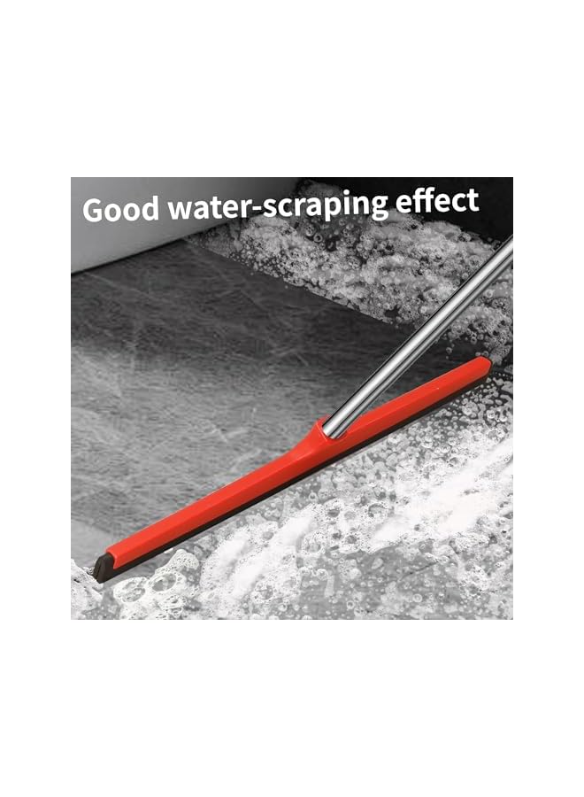 أداة تنظيف الأرضيات بالفرشاة والممسحة، بطول 45 سم، أداة إزالة المياه عالية الكفاءة للمنازل، متينة وسهلة التنظيف للأرضيات. - Image 4