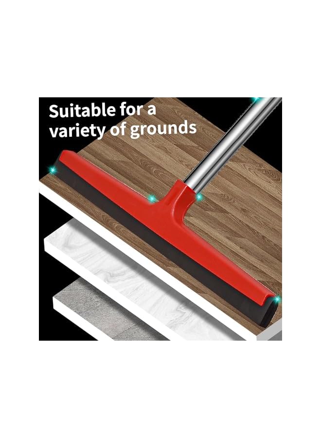 أداة تنظيف الأرضيات بالفرشاة والممسحة، بطول 45 سم، أداة إزالة المياه عالية الكفاءة للمنازل، متينة وسهلة التنظيف للأرضيات. - Image 5