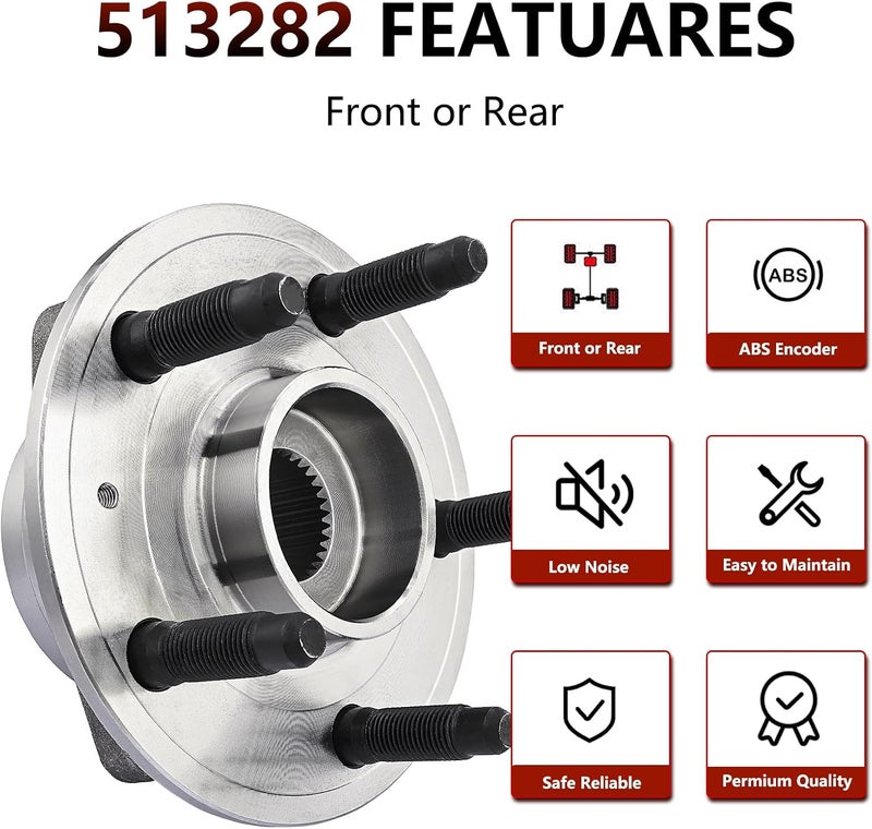 JLEO 513282 Front or Rear Wheel Hub Bearing for Chevrolet and Cadillac Models - Image 5