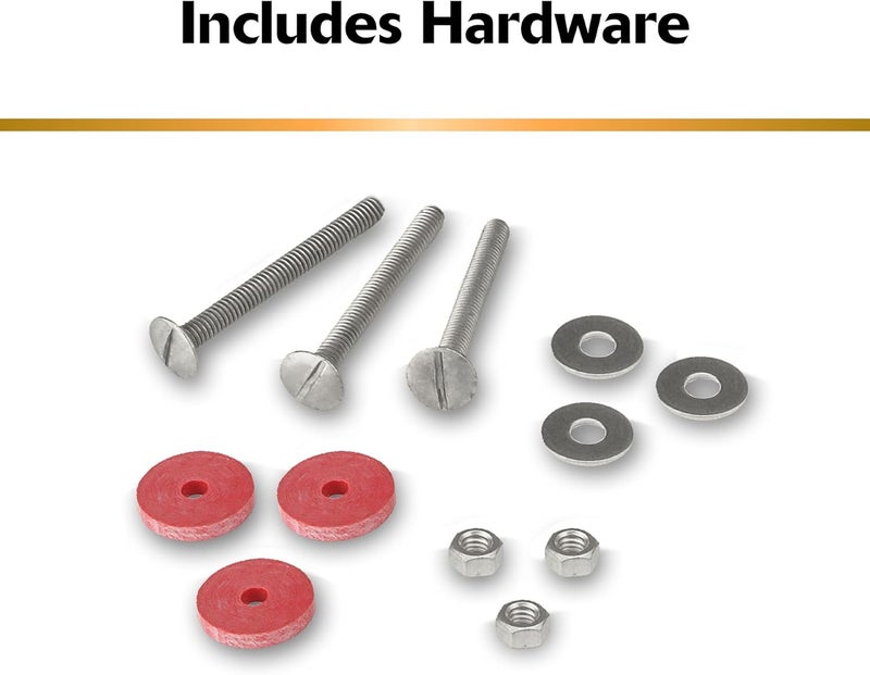 Korky Korky 481BP Universal Toilet Tank To Bowl Gasket  Hardware Kit  Fits Most 3Inch 2Piece Toilet Tanks  Made in USA  Red  Large 3 - Image 5