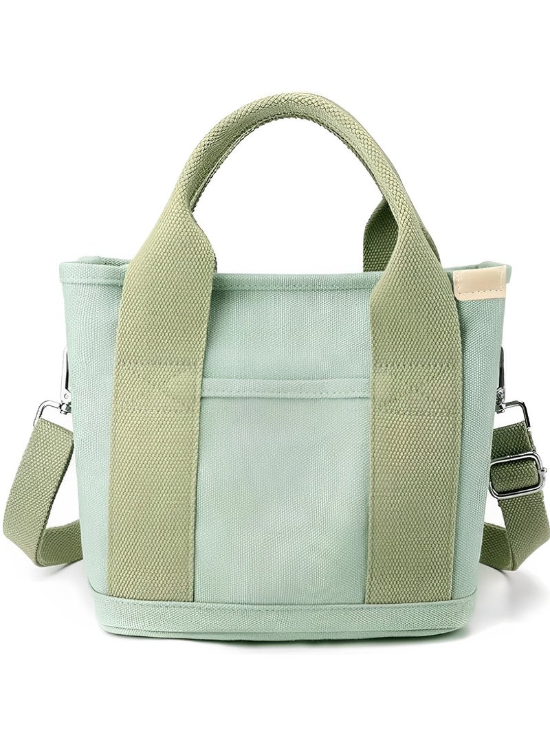 Skycare Skycare Canvas Tote Bag for Women,Small Tote Bag with Zipper Canvas Crossbody Bag Everything Tote Bag with Compartments  - Image 1