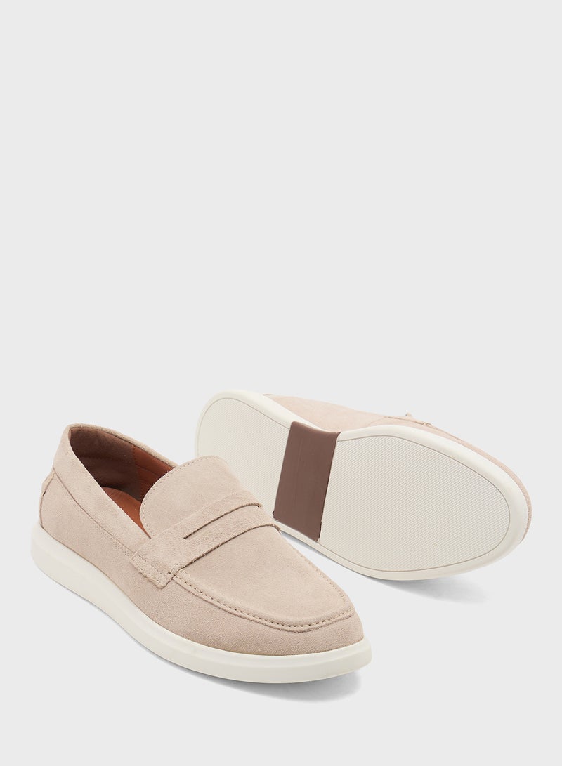 Robert Wood Genuine Leather Suede Casual Loafer Slip Ons - Image 3