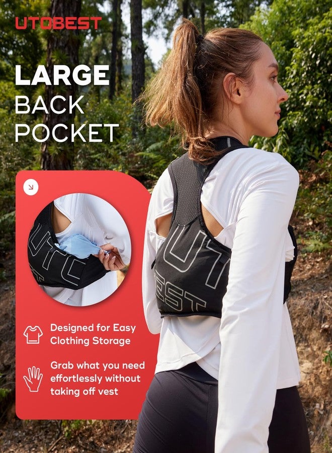 UTOBEST Running Vest for Women Men, Ultra-Light Minimalist Hydration Breathable Reflective Running Gear for Trail Hiking Jogging XL Vest Only - Image 5