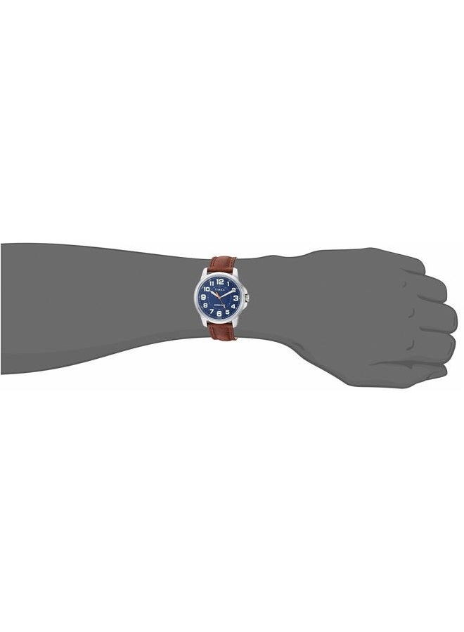 TIMEX ساعة ميدانية معدنية للرجال، بني/أزرق، 40 مم، إكسبيديشن - Image 2