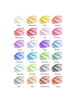 Mont Marte Mont Marte Premium Metallic Acrylic Paint Set, 24 x 1.02oz (36ml) Tubes, 24 Colors, Suitable for Most Surfaces Including Canvas, Card, Paper and Wood  - Image 3
